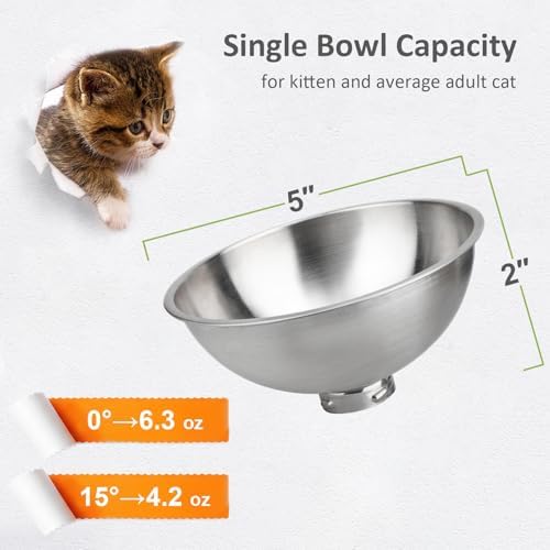AYADA Dedicated Replacement Cat Bowl (1 Pack, Base Not Included) - Image 3
