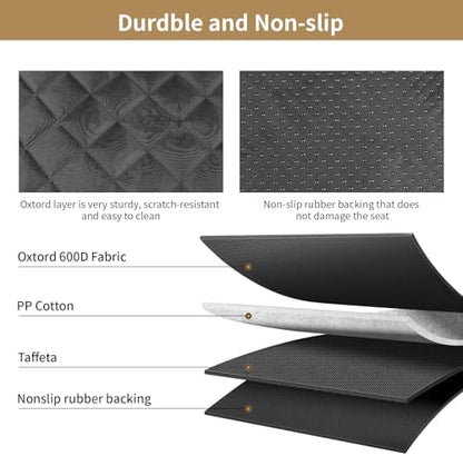 Viaviat Dog Car Seat Cover,Pets Back Seat Extender,600D Heavy Durable 100% Waterproof Scratchproof Soft Dogs Hammock, Nonslip Backseat Protector for Cars Trucks SUVs - Image 5