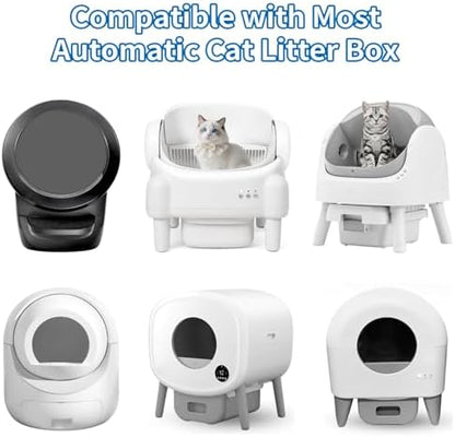 Self Cleaning Cat Litter Box Liners-45 Counts, Extra Thick Litter Bags for Automatic Cat Litter Box Robot with Drawstring Trash Bags Compatible with PetPivot - Image 2