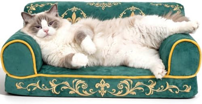 Luxury Cat Couch Bed, Orthopedic Pet Sofa, 24 Inch by Mellownido