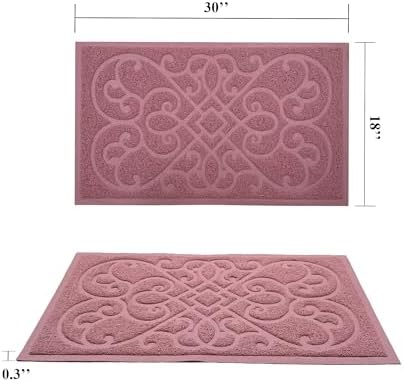 PetLike 2pk 30x18 inch Cat Litter Box Mat, Thick Kitty Litter Trapping Mat, Durable,Waterproof &Washable with Non-Slip Backing, Soft on Kitty Paws and Easy to Clean, BPA Free - Image 2