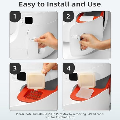 3 pack N50 Odor Eliminator 2.0, deodorizer control cat litter box - Image 3