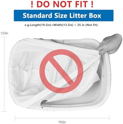 60 Counts Automatic Litter Box Bags, Litter Box Robot 4/5 Waste Bags - Image 5