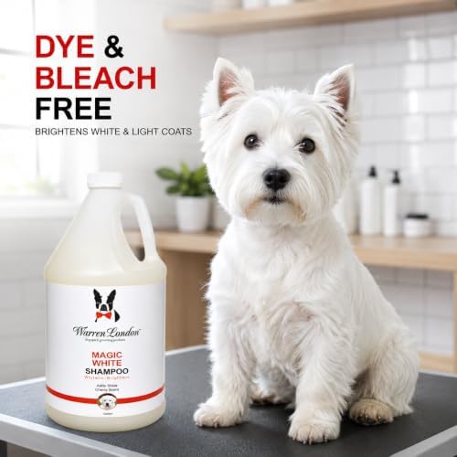 Warren London Magic Bright Whitening Dog Shampoo for White Coats, 1 Gallon - Image 3