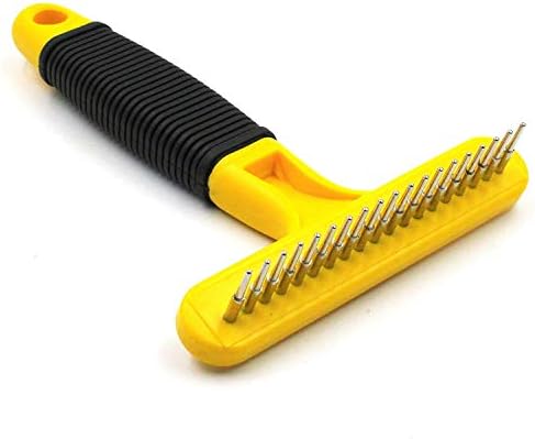 Pet Republique Dog Dematting Comb Rake – Undercoat Mat Brush - Knot out for Dogs, Cats, Rabbits, Any Long Haired Breed Pets - Undercoat Rake Design - Image 3