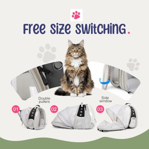 Dual Expandable Large Cat Backpack Carrier - Image 3