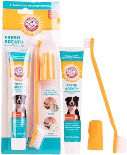 Arm & Hammer Enzymatic Dog Dental Care Kit, Chicken Flavor, 2.5 Oz Tube by ArmHammer