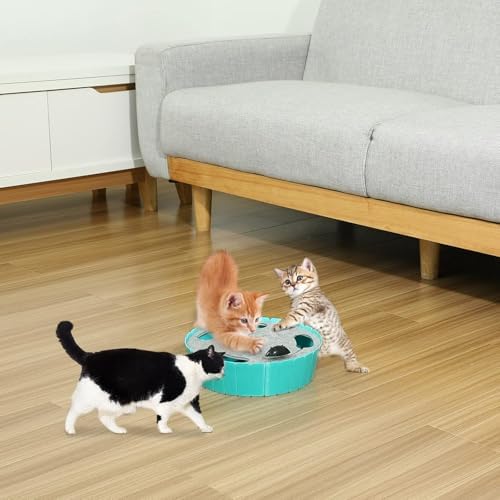 Pawaboo Interactive Cat Toy with Running Mouse, Automatic Track Kitten Toy - Image 4