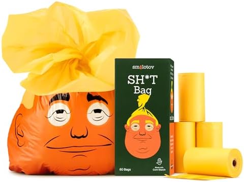 Dog Poop Bags - 60 Count Unscented Leakproof - Stable Genius by Unknown