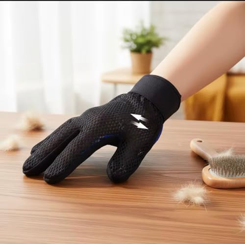 Pet Hair Remover Gloves Upgraded and Efficient (Right Hand) - Gentle Shedding Brushes for Dogs, Cats & Horses with Long and Short Hair - Right Hand 1pc - Image 4