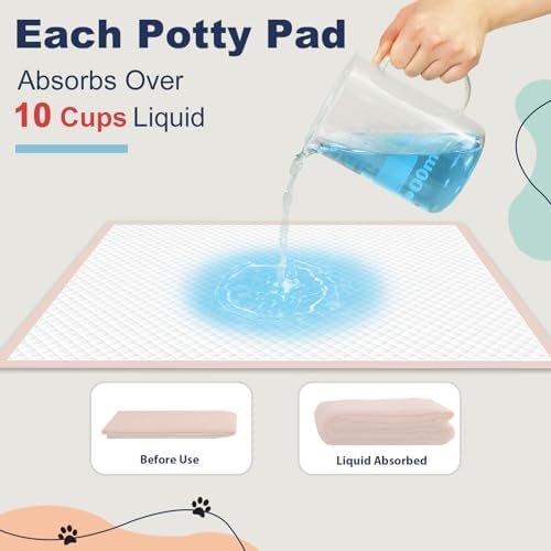 XXXL Dog Pee Pads 36"x36", 35 Count⁠ Extra Large Pink Puppy Pads - Image 4