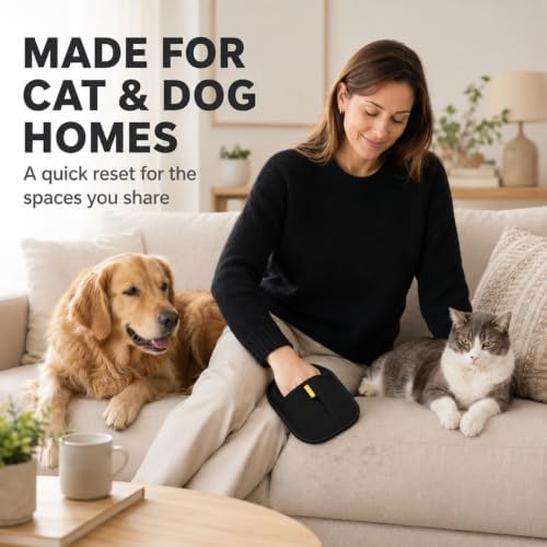 Pet Hair Removal Glove for Dogs and Cats, Reusable Electrostatic Five-Finger Hair Remover for Clothes, Couch, Carpet, Car Seat - Image 7