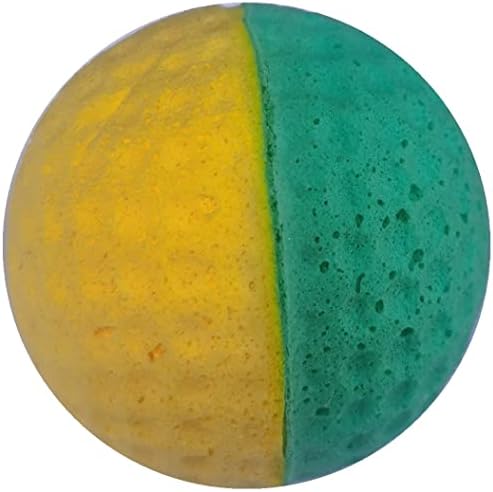 YnFag Foam Balls Soccer Balls Cat Toys for Indoor Cats (12Pcs Two-Color Golf) - Image 6