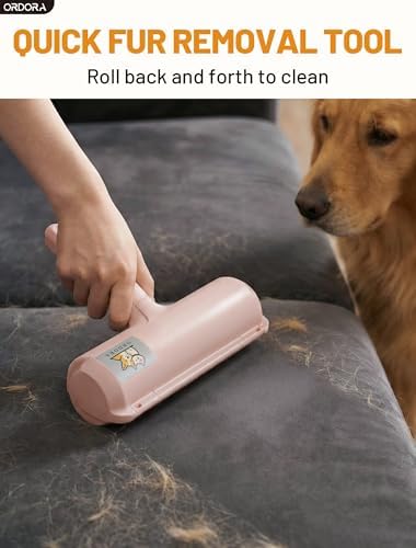 ORDORA Pet Hair Remover Roller, Reusable Lint Roller for Dog and Cat Hair - Image 2