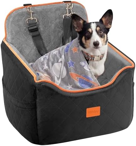 HiPetpy Dog Car Seat 6" Elevated Memory Foam Booster Seat Pet Car Seat by HiPetpy