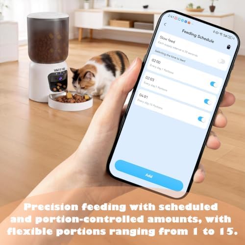 Automatic Cat Feeder with Camera, 6L Smart Pet Food Dispenser - Image 3