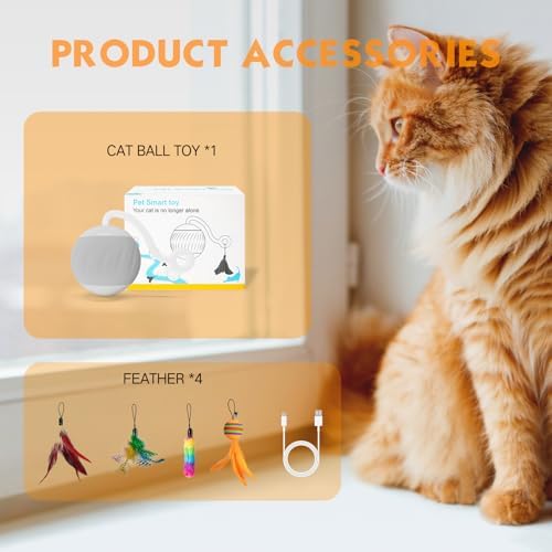 Upgraded 2.36 Inch Large Cat Toy With Touch&Voice Activation for Indoor Cat - Image 6