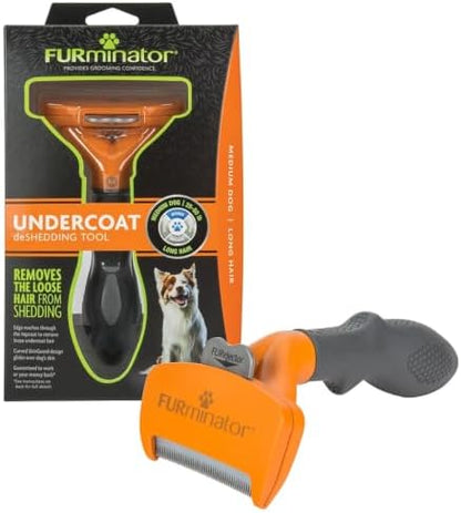 FURminator Medium Dog Undercoat deShedding Tool for Long Hair by FURminator