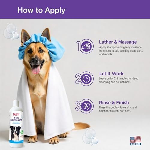 Natural Dog Shampoo for Thick Coats, 16 Fl Oz - Image 4