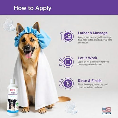 Natural Dog Shampoo for Thick Coats, 16 Fl Oz - Image 4