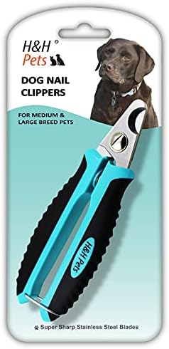 H&H Pets Nail Clippers Series - for Cats and Dogs - Razor Sharp Blades Sturdy Non Slip Handles - Dog Accessories Professional at Home Grooming - Stainless Steel - Dog Nail Trimmers - M (Sm-M Dogs) by H%26H+Pets