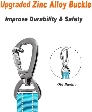 AUBELL Tactical Dog Leash Heavy Duty,4-6ft No Pull Bungee Leash,Blue - Image 5