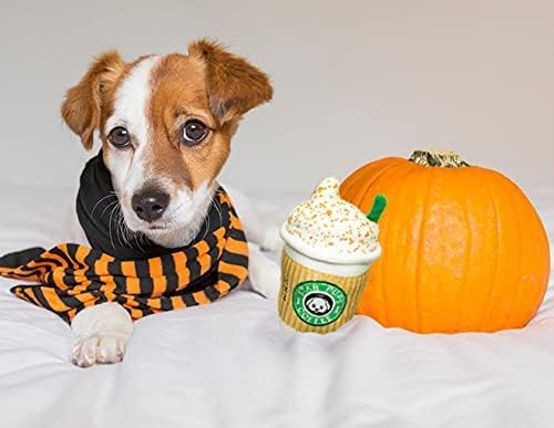 Nestpark Parody Star Pups Coffee Dog Toy Pup'kin Spice Latte - Funny Plush Squeaky Crinkle Dog Toys for Medium, Small and Large for Dog Birthday - Image 5