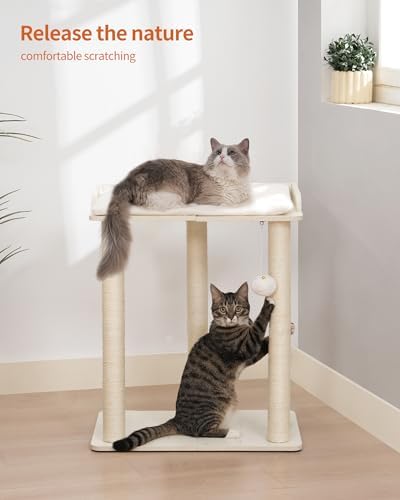 FourFurPets Modern Cat Tree for Large Cats, Full Sisal Cat Scratching Post - Image 3