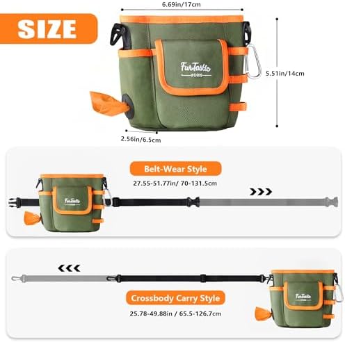Dog Treat Pouch with Magnetic Closure for Pet Training - Image 6