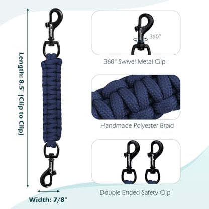 PetBonus Dog Collar Safety Clip, Handmade Prong Collar to Harness Connector - Image 2
