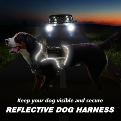 WINGOIN Tactical Dog Harness for Large Dogs,Heavy Duty No Pull Dog Harness - Image 4