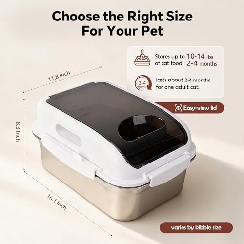 304 Stainless Steel Storage Container with Lid, Metal Storage Bin - Image 4