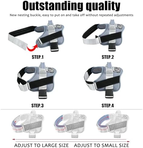 Dog Harness, No-Pull Reflective Dog Vest, Breathable Adjustable Pet Harness with Handle for Outdoor Walking - No More Pulling, Tugging or Choking - Image 3