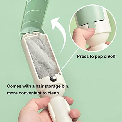 Pet Hair Remover Reusable pet Hair Remover Dog and cat Hair Remover for Sofas, Furniture, Carpets, car Seats with self-Cleaning Base Upgraded Animal Hair Remover Tool (Red Black) - Image 5
