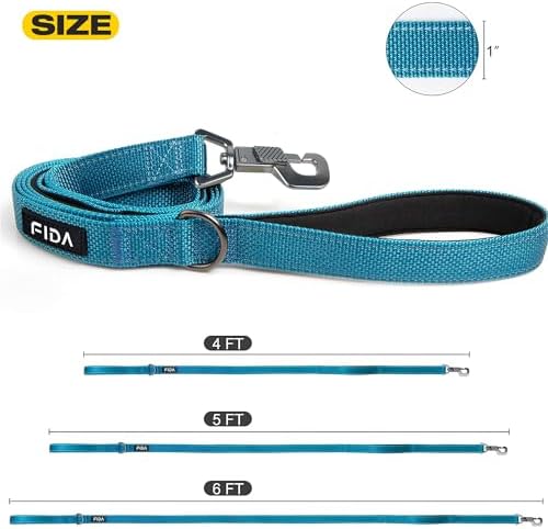 Fida Heavy Duty Dog Leash for Medium Large Dogs, 6 FT, Dual Padded Handles - Image 5