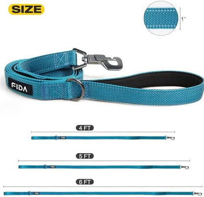 Fida Heavy Duty Dog Leash for Medium Large Dogs, 6 FT, Dual Padded Handles - Image 5