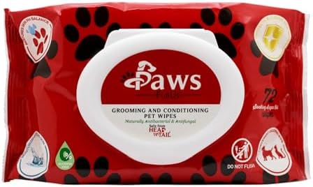 PawsFurUs® All-Natural Pet Wipes for Dogs & Cats - Doctor-Formulated for Total Pet Care with Antifungal & Antibacterial Protection, pH Balancing, Moisturizing, Deodorizing & Fast Itch Relief - 72ct. by pHSelect