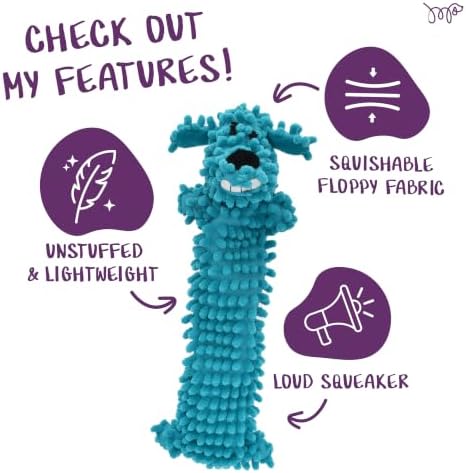 Multipet 12-Inch Floppy Loofa Light Weight No Stuffing Dog Toys, Assorted Colors (Pack of 1) - Image 4