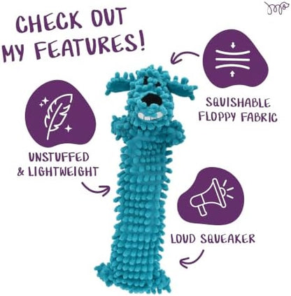 Multipet 12-Inch Floppy Loofa Light Weight No Stuffing Dog Toys, Assorted Colors (Pack of 1) - Image 4