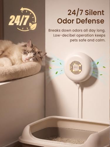 Cat Litter Deodorizer, Ozone-Free Photocatalytic Litter Box Odor Eliminator - Image 7