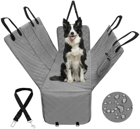 PureFit 100% Waterproof Dog Car Seat Cover for Back Seat by PureFit