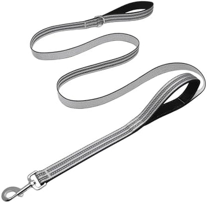 Hikiko 6FT Double Handle Traffic Dog Leash Reflective by Hikiko