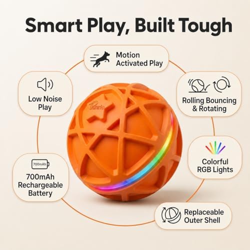 Interactive Dog Ball, Motion-Activated Rolling & Bouncing for Dogs - Image 3