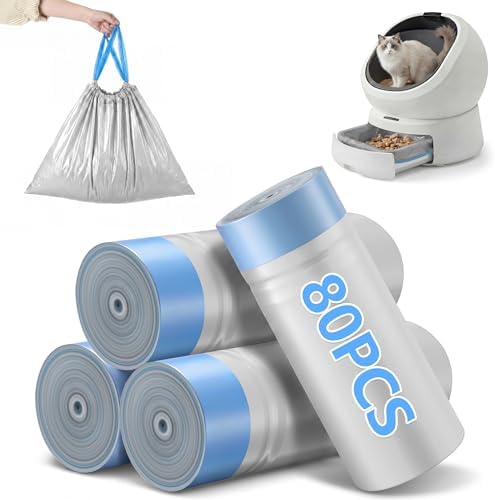 80 Litter Box Liners Compatible with PETLlBRO Luma Automatic Cat Litter Box by Clickhere