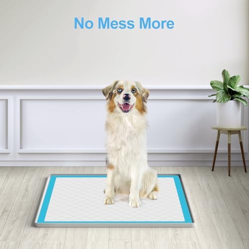 Filmicy Pee Pad Holder for Dogs,Silicone Dog Puppy Pad Holder, 24 x 24 No Spill Raised Lip High Edge,Portable, Leak-Proof Mat Holder for Dog Training Pads,Square Potty Trays for Home Floor Protection - Image 6