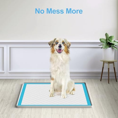 Filmicy Pee Pad Holder for Dogs,Silicone Dog Puppy Pad Holder, 24 x 24 No Spill Raised Lip High Edge,Portable, Leak-Proof Mat Holder for Dog Training Pads,Square Potty Trays for Home Floor Protection - Image 6