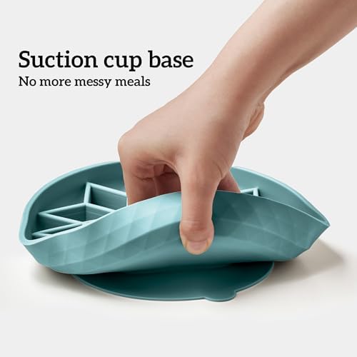 OHMO Slow Feeder Dog Bowl, 7.3" Lick Mat for Dogs, Diamond, Light Blue - Image 5