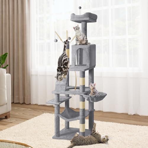 YITAHOME 64.5" Cat Tree, Multi-Level Cat Tower by YITAHOME