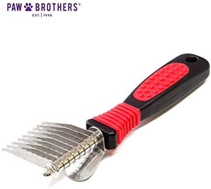 RYAN'S PET SUPPLIES Paw Brothers 9-Blade Dematting Tool for Dog Grooming, Professional Grade, Stainless Steel Blades, Comfort Grip, Gentle on Skin - Image 2