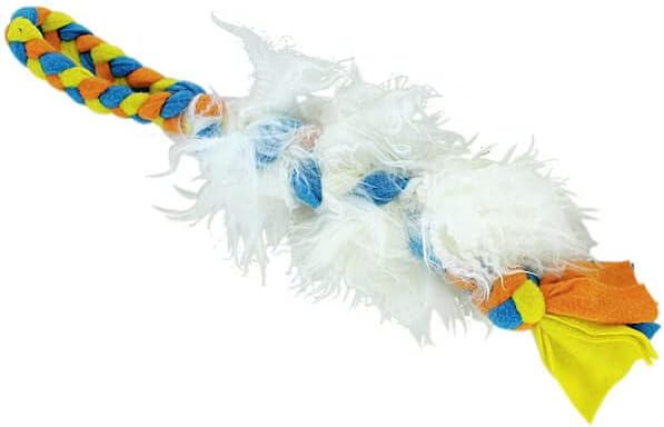 Clean Run Fleecy Fluffy Fur Braided Tug - Sheep (Small)